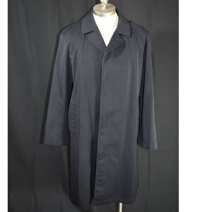 Vintage Coliseum Black Wool Overcoat Removable Liner - L